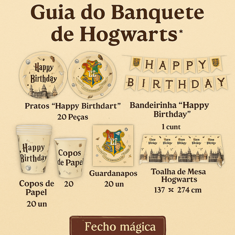 Kit Festa Mágica de Hogwarts™