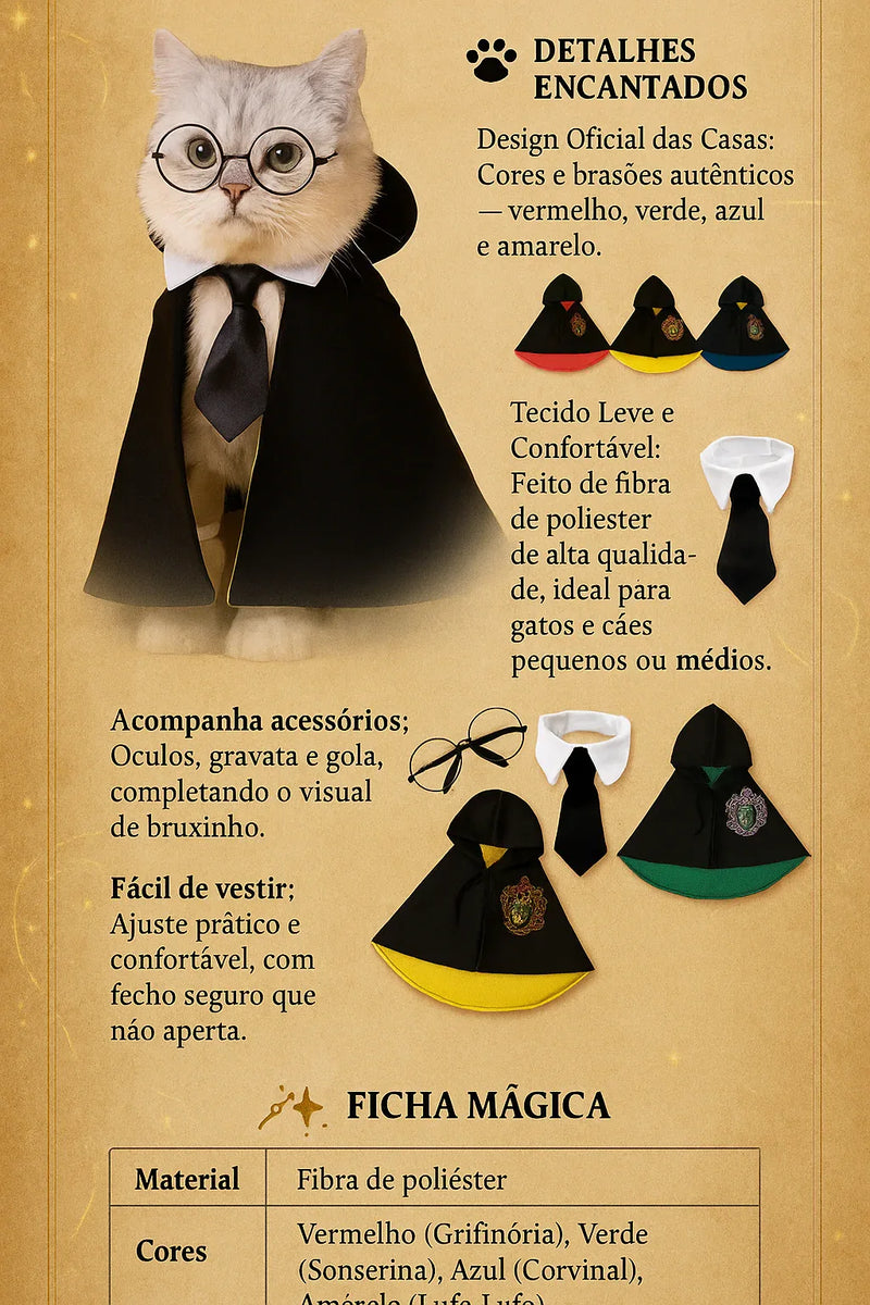 Manto de Hogwarts para Pets - Hogwarts™ Express
