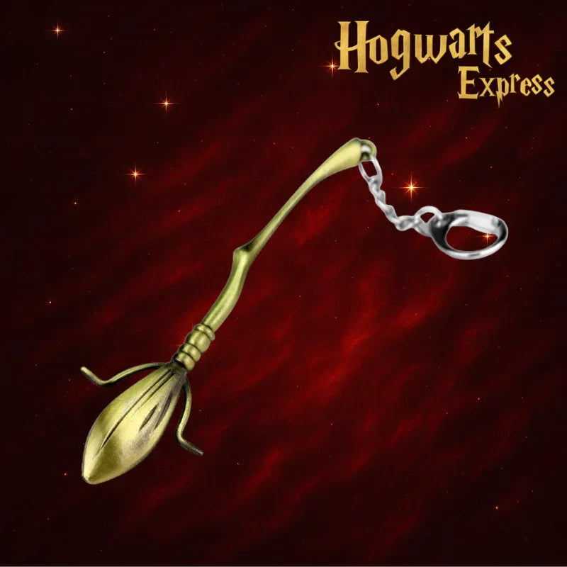 Chaveiro Vassoura Voadora – Emblema da Academia de Magia - Hogwarts™ Express