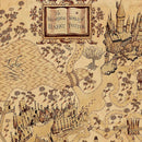 Mapa do Mundo Mágico – Canvas Vintage do Castelo de Hogwarts (60x90 cm) - Hogwarts™ Express