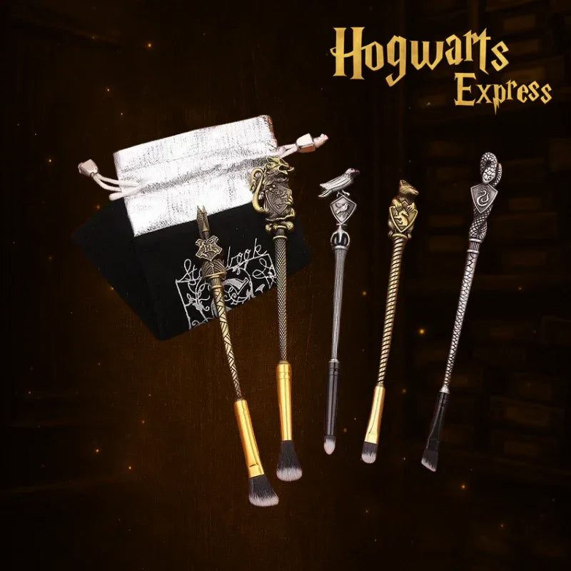 Varinhas de Beleza Make - Conjunto de Pincéis Harry Potter (5 Peças de Metal) - Hogwarts™ Express