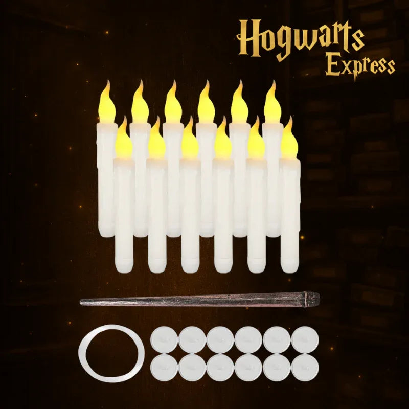 Varinhas Mágicas Harry Potter: Set de Velas Flutuantes LED com Varinha de Controle - Hogwarts™ Express