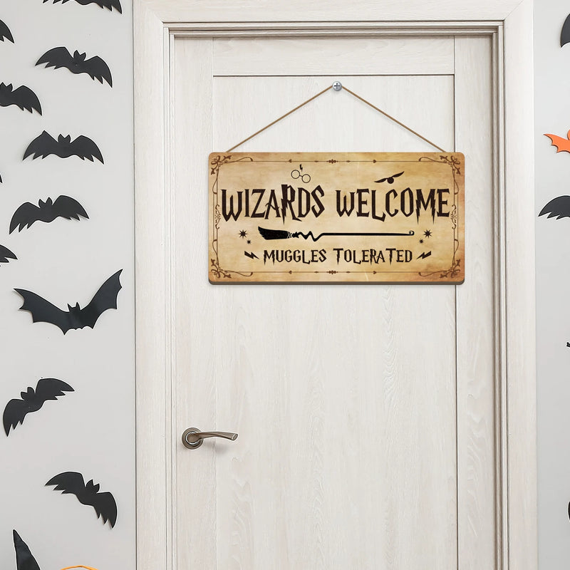 Wizards Welcome”™ – Decoração Mágica em Madeira