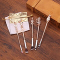 Varinhas de Beleza Make - Conjunto de Pincéis Harry Potter (5 Peças de Metal)