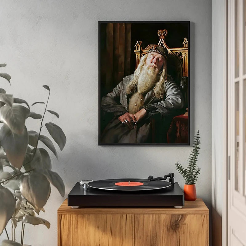 Retrato do Diretor Dumbledore™ – Quadro Hogwarts™ Canvas Premium