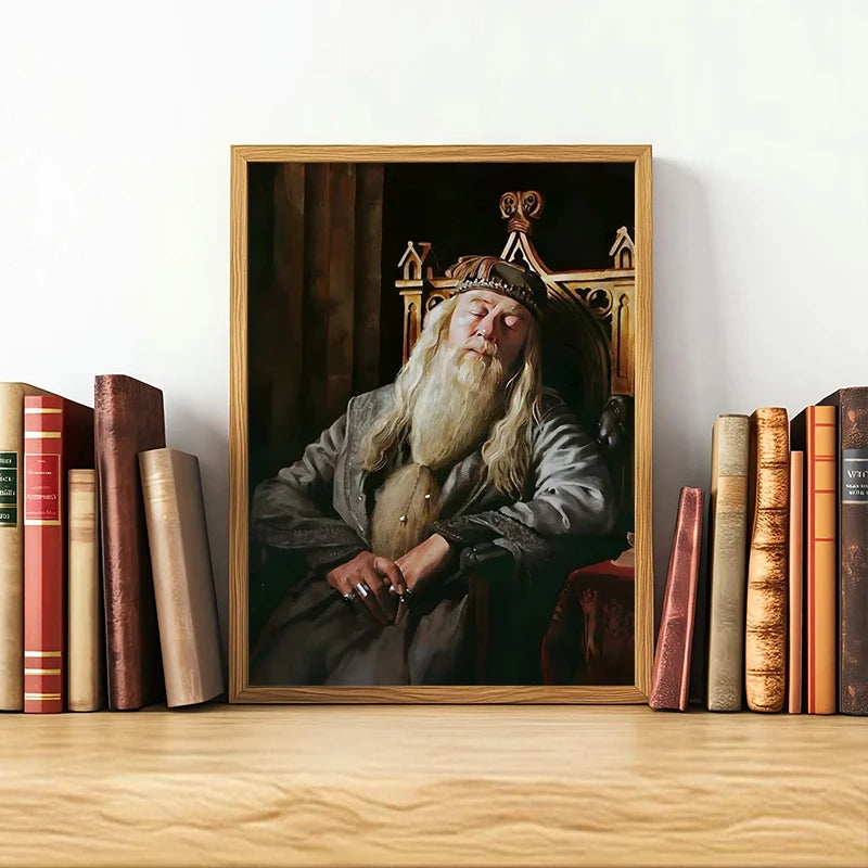 Retrato do Diretor Dumbledore™ – Quadro Hogwarts™ Canvas Premium