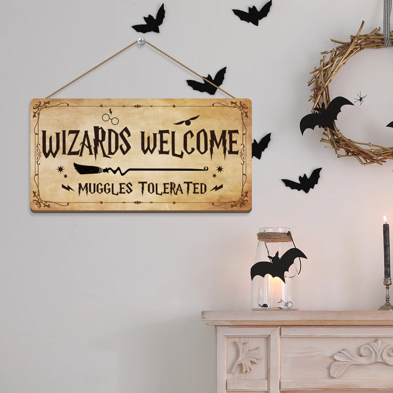 Wizards Welcome”™ – Decoração Mágica em Madeira