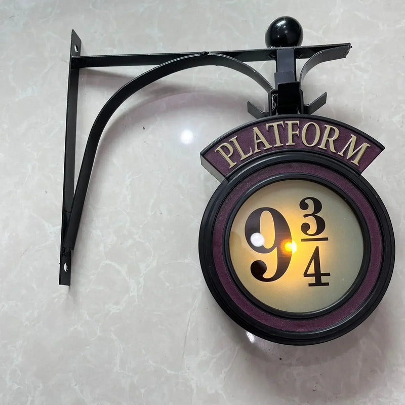 Luminária de Parede 3D Plataforma 9¾ – Magia e Encanto em Seu Espaço