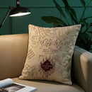 Capa de Almofada Mapa do Maroto — Travessura Feita, Mistério em Cada Detalhe - Hogwarts™ Express