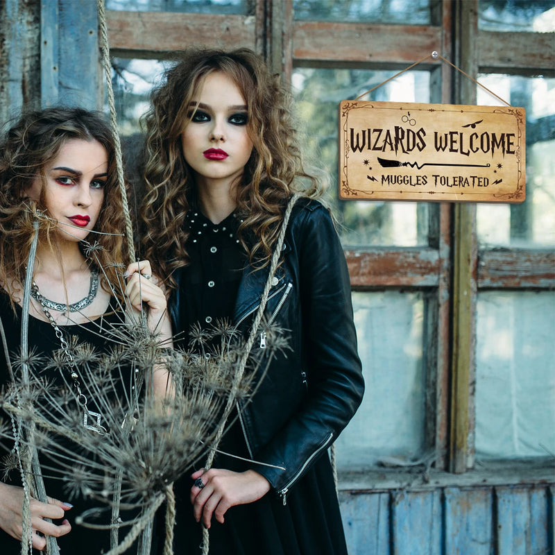 Wizards Welcome”™ – Decoração Mágica em Madeira