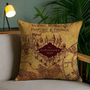 Capa de Almofada Mapa do Maroto — Travessura Feita, Mistério em Cada Detalhe - Hogwarts™ Express