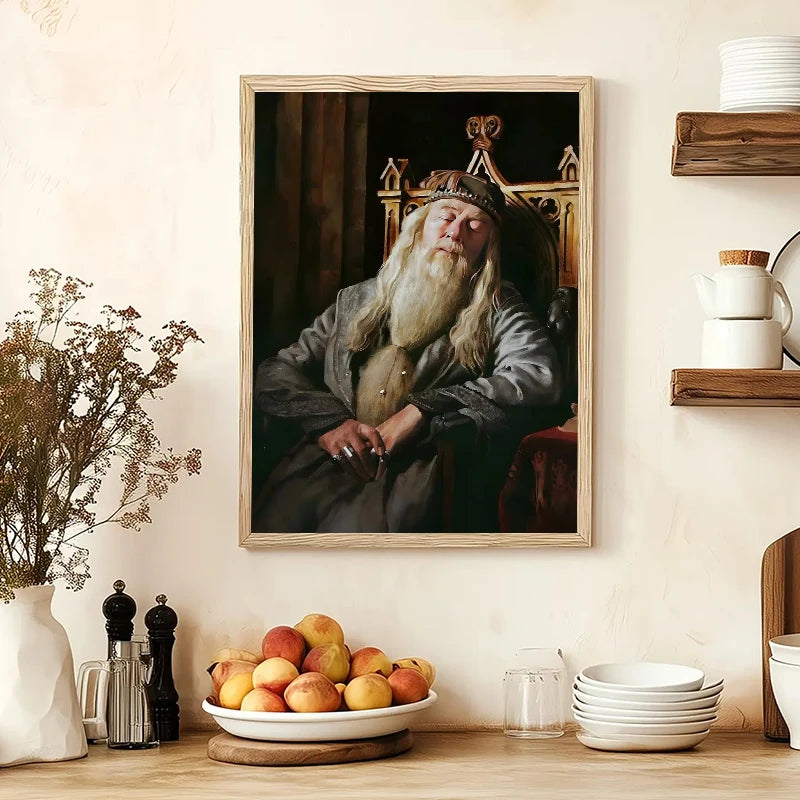 Retrato do Diretor Dumbledore™ – Quadro Hogwarts™ Canvas Premium