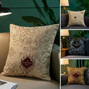 Capa de Almofada Mapa do Maroto — Travessura Feita, Mistério em Cada Detalhe - Hogwarts™ Express